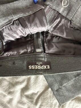 Express Editor Gray pants with Black Lining